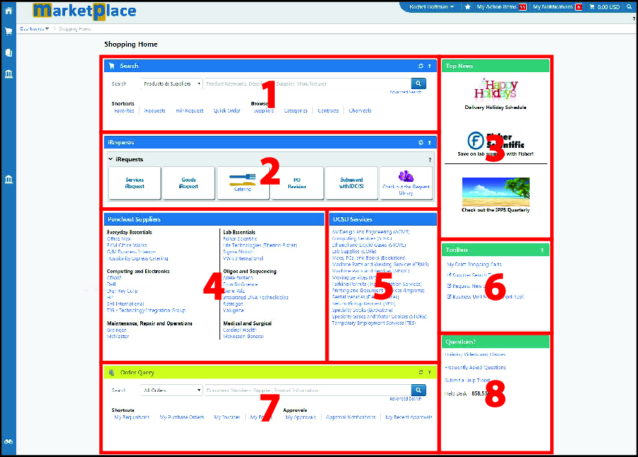 new marketplace homepage